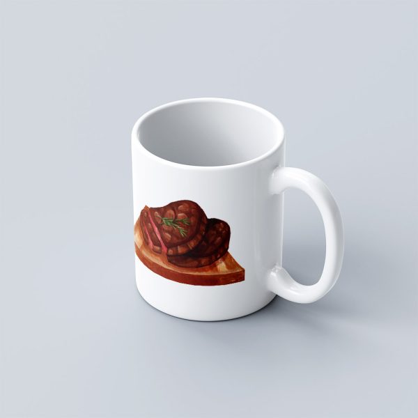 Food Theme Ceramic Mug – Steak