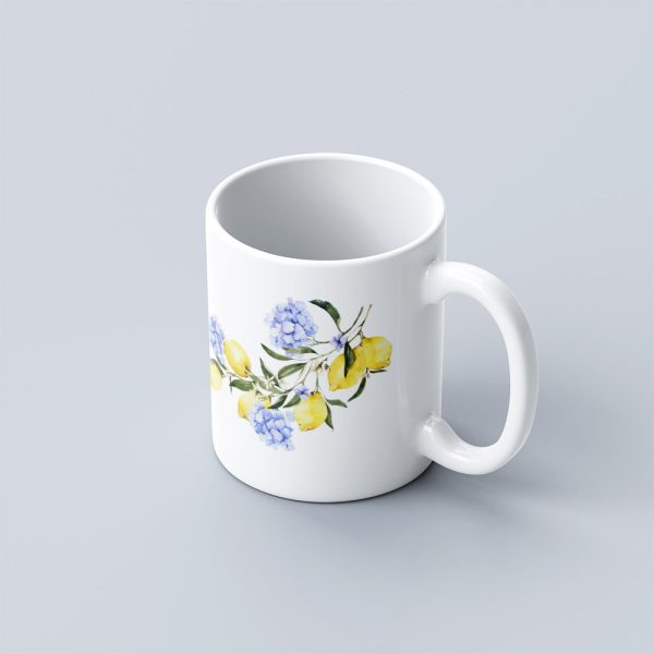 Fruit Theme Ceramic Mug – Lemon