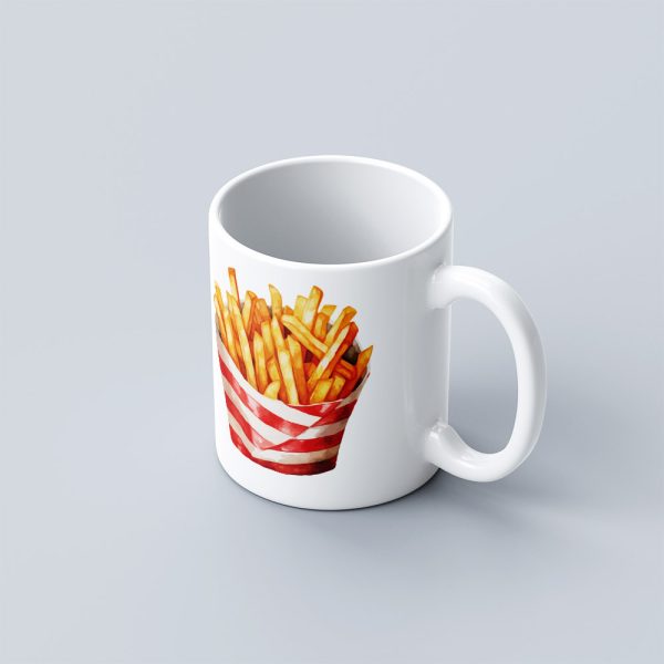 Food Theme Ceramic Mug – French Fries