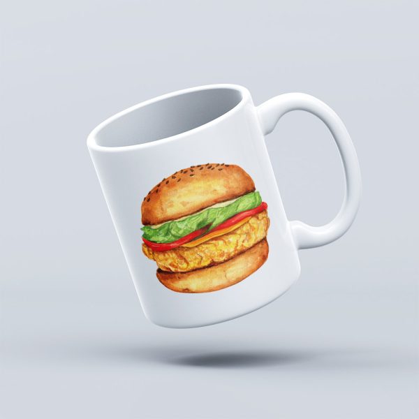 Food Theme Ceramic Mug – Hamburger